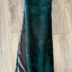 Emerald Green Faux Fur Shawl
